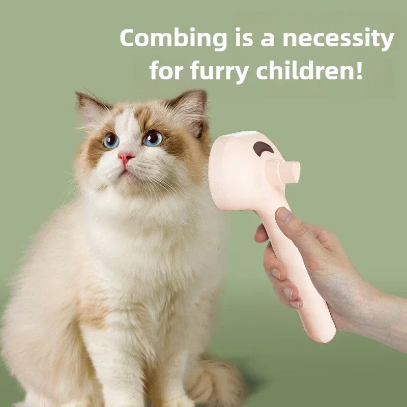 Cepillo de Vapor para Mascotas – Limpieza Profunda y Pelaje Suave sin Baño